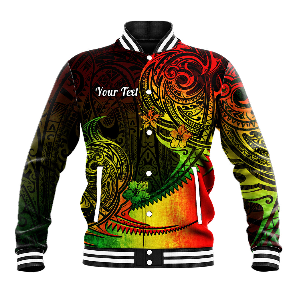 Personalised Polynesian Tribal Baseball Jacket Unique Reggae LT14 Unisex Reggae - Polynesian Pride