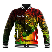 Personalised Polynesian Tribal Baseball Jacket Unique Reggae LT14 Unisex Reggae - Polynesian Pride