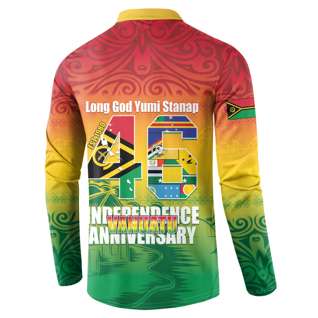 Vanuatu Indipendens Dei Button Sweatshirt Yumi 46th Independence Anniversary