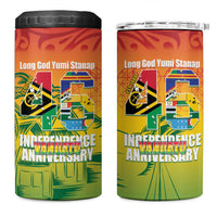 Vanuatu Indipendens Dei 4 in 1 Can Cooler Tumbler Yumi 46th Independence Anniversary