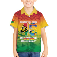 Vanuatu Indipendens Dei Family Matching Mermaid Dress and Hawaiian Shirt Yumi 46th Independence Anniversary LT14 Son's Shirt Reggae - Polynesian Pride
