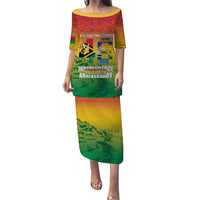 Vanuatu Indipendens Dei Family Matching Puletasi and Hawaiian Shirt Yumi 46th Independence Anniversary LT14 Mom's Dress Reggae - Polynesian Pride