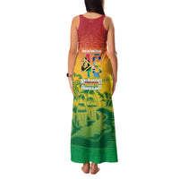 Vanuatu Indipendens Dei Family Matching Tank Maxi Dress and Hawaiian Shirt Yumi 46th Independence Anniversary LT14 - Polynesian Pride
