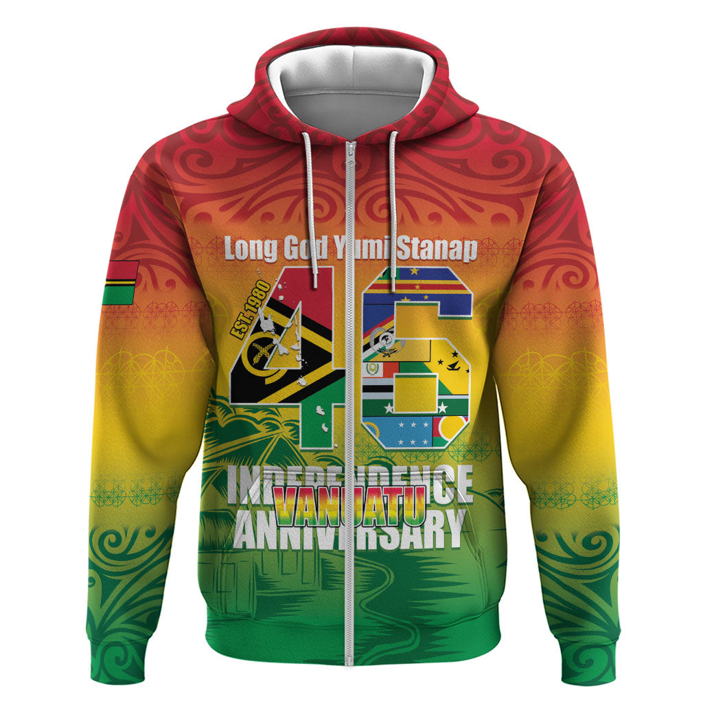 Vanuatu Indipendens Dei Hoodie Yumi 46th Independence Anniversary