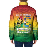 Vanuatu Indipendens Dei Padded Jacket Yumi 46th Independence Anniversary