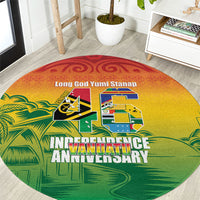 Vanuatu Indipendens Dei Round Carpet Yumi 46th Independence Anniversary