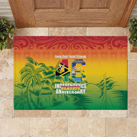 Vanuatu Indipendens Dei Rubber Doormat Yumi 46th Independence Anniversary