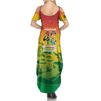 Vanuatu Indipendens Dei Summer Maxi Dress Yumi 46th Independence Anniversary