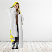 Bellbird New Zealand Hooded Blanket Korimako Kowhai Maori Pattern