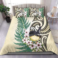 Endemic Tomtit New Zealand Bedding Set Miromiro Manuka Silver Fern Maori Pattern LT14 - Polynesian Pride