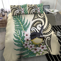 Endemic Tomtit New Zealand Bedding Set Miromiro Manuka Silver Fern Maori Pattern LT14 - Polynesian Pride