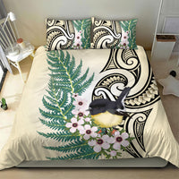 Endemic Tomtit New Zealand Bedding Set Miromiro Manuka Silver Fern Maori Pattern LT14 - Polynesian Pride