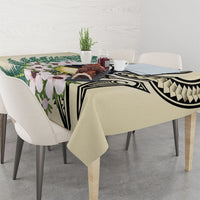 Endemic Tomtit New Zealand Tablecloth Miromiro Manuka Silver Fern Maori Pattern LT14 - Polynesian Pride