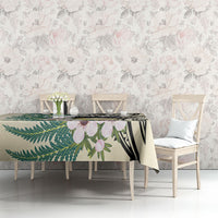 Endemic Tomtit New Zealand Tablecloth Miromiro Manuka Silver Fern Maori Pattern LT14 - Polynesian Pride