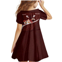 Oxblood Polynesia Family Matching Mermaid Dress and Hawaiian Shirt Tribal Pattern Tropical Frangipani LT14 - Polynesian Pride