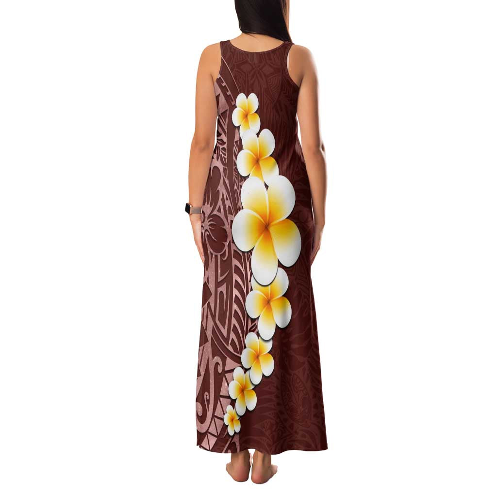Oxblood Tropical Plumeria With Galaxy Polynesian Art Family Matching Tank Maxi Dress and Hawaiian Shirt LT14 - Polynesian Pride