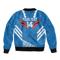 Custom Toa Samoa Rugby Bomber Jacket Samoan Siva Tau Uso Aso Uma