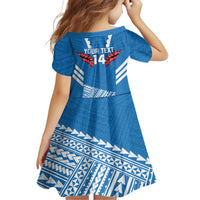 Custom Toa Samoa Rugby Family Matching Off Shoulder Maxi Dress and Hawaiian Shirt Samoan Siva Tau Uso Aso Uma LT14 - Polynesian Pride
