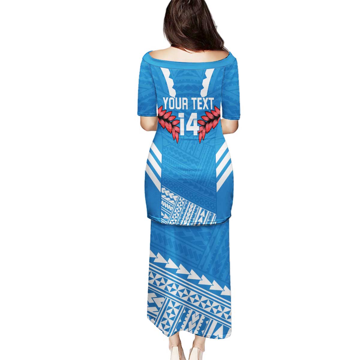 Custom Toa Samoa Rugby Family Matching Puletasi and Hawaiian Shirt Samoan Siva Tau Uso Aso Uma LT14 - Polynesian Pride