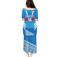Custom Toa Samoa Rugby Family Matching Puletasi and Hawaiian Shirt Samoan Siva Tau Uso Aso Uma LT14 - Polynesian Pride