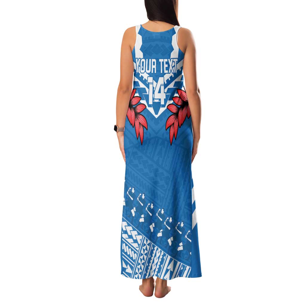 Custom Toa Samoa Rugby Family Matching Tank Maxi Dress and Hawaiian Shirt Samoan Siva Tau Uso Aso Uma LT14 - Polynesian Pride