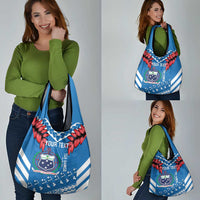 Custom Toa Samoa Rugby Grocery Bag Samoan Siva Tau Uso Aso Uma