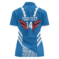 Custom Toa Samoa Rugby Women Polo Shirt Samoan Siva Tau Uso Aso Uma