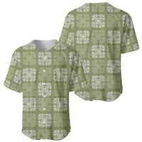 Vesuvian Green Palaka Quilt Hawaii Baseball Jersey Traditional Hawaii-plaid Pattern LT14 - Polynesian Pride