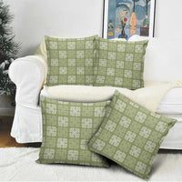 Vesuvian Green Palaka Quilt Hawaii Pillow Cover Traditional Hawaii-plaid Pattern - Polynesian Pride