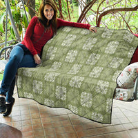 Vesuvian Green Palaka Quilt Hawaii Quilt Traditional Hawaii-plaid Pattern LT14 - Polynesian Pride