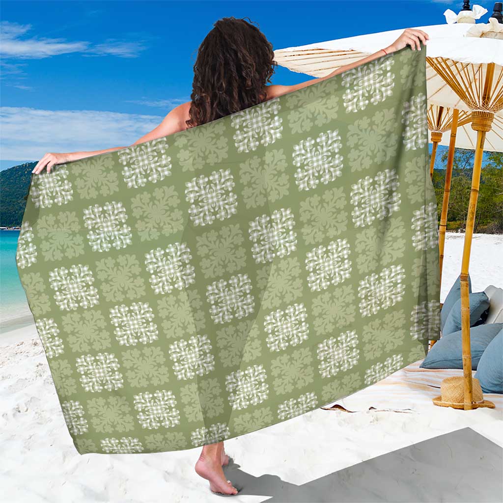 Vesuvian Green Palaka Quilt Hawaii Sarong Traditional Hawaii-plaid Pattern LT14 One Size 44 x 66 inches Vesuvian Green - Polynesian Pride
