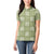 Vesuvian Green Palaka Quilt Hawaii Women Polo Shirt Traditional Hawaii-plaid Pattern - Polynesian Pride