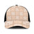 Beige Palaka Quilt Hawaii Baseball Net Cap Traditional Hawaii-plaid Pattern - Polynesian Pride