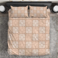 Beige Palaka Quilt Hawaii Bedding Set Traditional Hawaii-plaid Pattern - Polynesian Pride