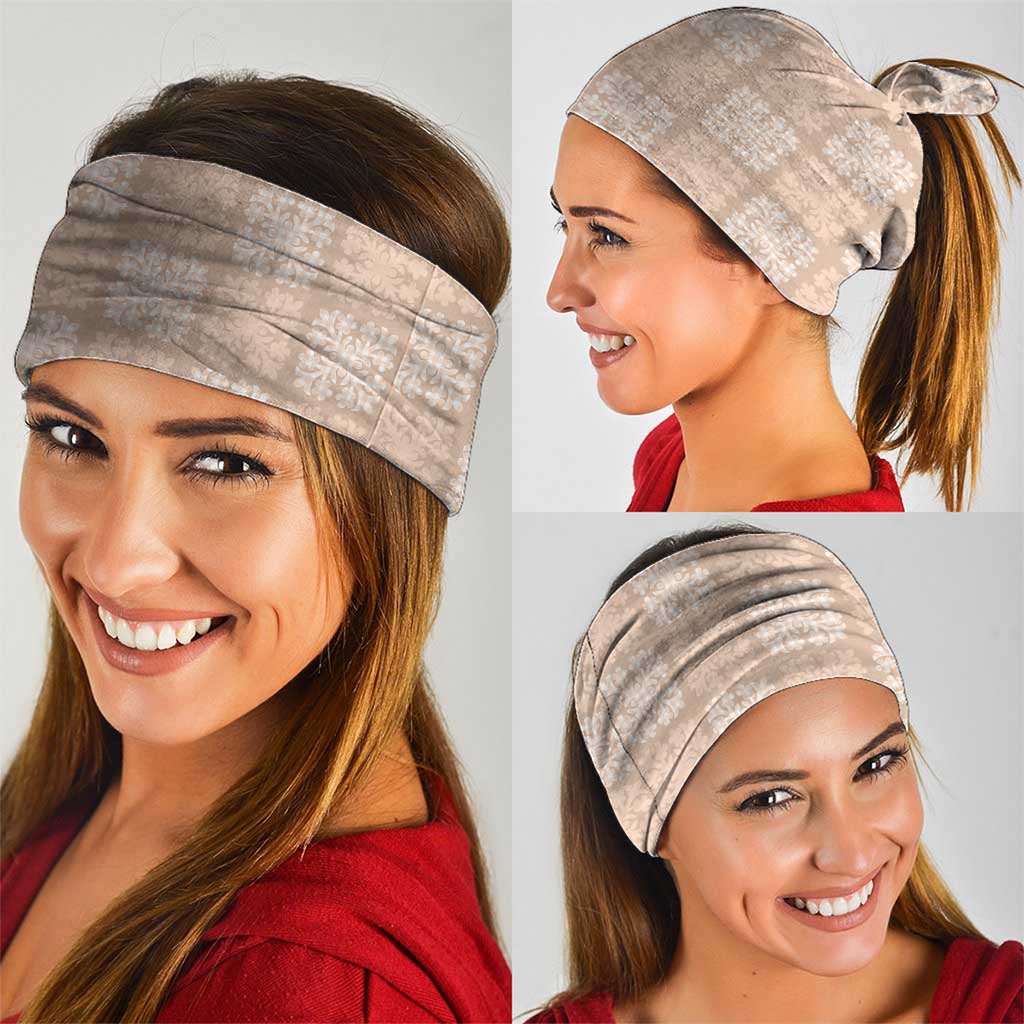 Beige Palaka Quilt Hawaii Neck Gaiter Traditional Hawaii-plaid Pattern LT14