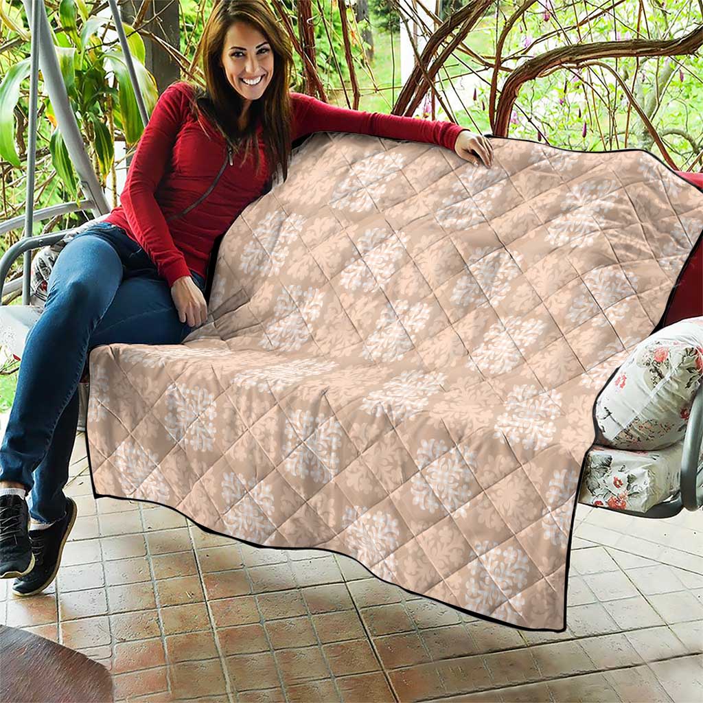 Beige Palaka Quilt Hawaii Quilt Traditional Hawaii-plaid Pattern - Polynesian Pride