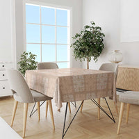 Beige Palaka Quilt Hawaii Tablecloth Traditional Hawaii-plaid Pattern - Polynesian Pride