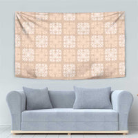 Beige Palaka Quilt Hawaii Tapestry Traditional Hawaii-plaid Pattern - Polynesian Pride