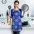 Royal Blue Palaka Quilt Hawaii Apron Traditional Hawaii-plaid Pattern - Polynesian Pride