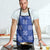 Royal Blue Palaka Quilt Hawaii Apron Traditional Hawaii-plaid Pattern - Polynesian Pride