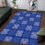 Royal Blue Palaka Quilt Hawaii Area Rug Traditional Hawaii-plaid Pattern - Polynesian Pride
