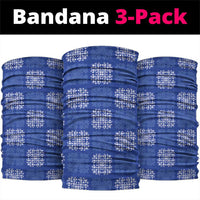 Royal Blue Palaka Quilt Hawaii Neck Gaiter Traditional Hawaii-plaid Pattern LT14