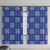 Royal Blue Palaka Quilt Hawaii Window Curtain Traditional Hawaii-plaid Pattern - Polynesian Pride