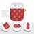 Red Palaka Quilt Hawaii AirPods Case Traditional Hawaii-plaid Pattern - Polynesian Pride