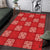 Red Palaka Quilt Hawaii Area Rug Traditional Hawaii-plaid Pattern - Polynesian Pride