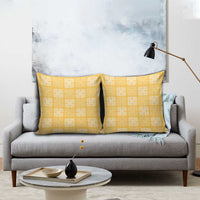 Yellow Palaka Quilt Hawaii Pillow Cover Traditional Hawaii-plaid Pattern LT14 - Polynesian Pride
