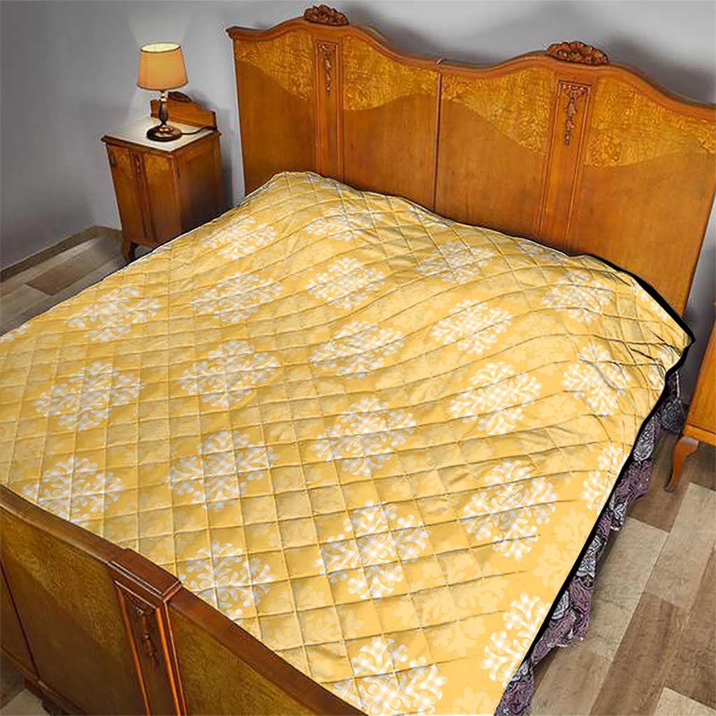 Yellow Palaka Quilt Hawaii Quilt Traditional Hawaii-plaid Pattern - Polynesian Pride