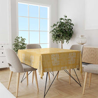 Yellow Palaka Quilt Hawaii Tablecloth Traditional Hawaii-plaid Pattern - Polynesian Pride