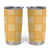 Yellow Palaka Quilt Hawaii Tumbler Cup Traditional Hawaii-plaid Pattern - Polynesian Pride