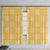 Yellow Palaka Quilt Hawaii Window Curtain Traditional Hawaii-plaid Pattern - Polynesian Pride